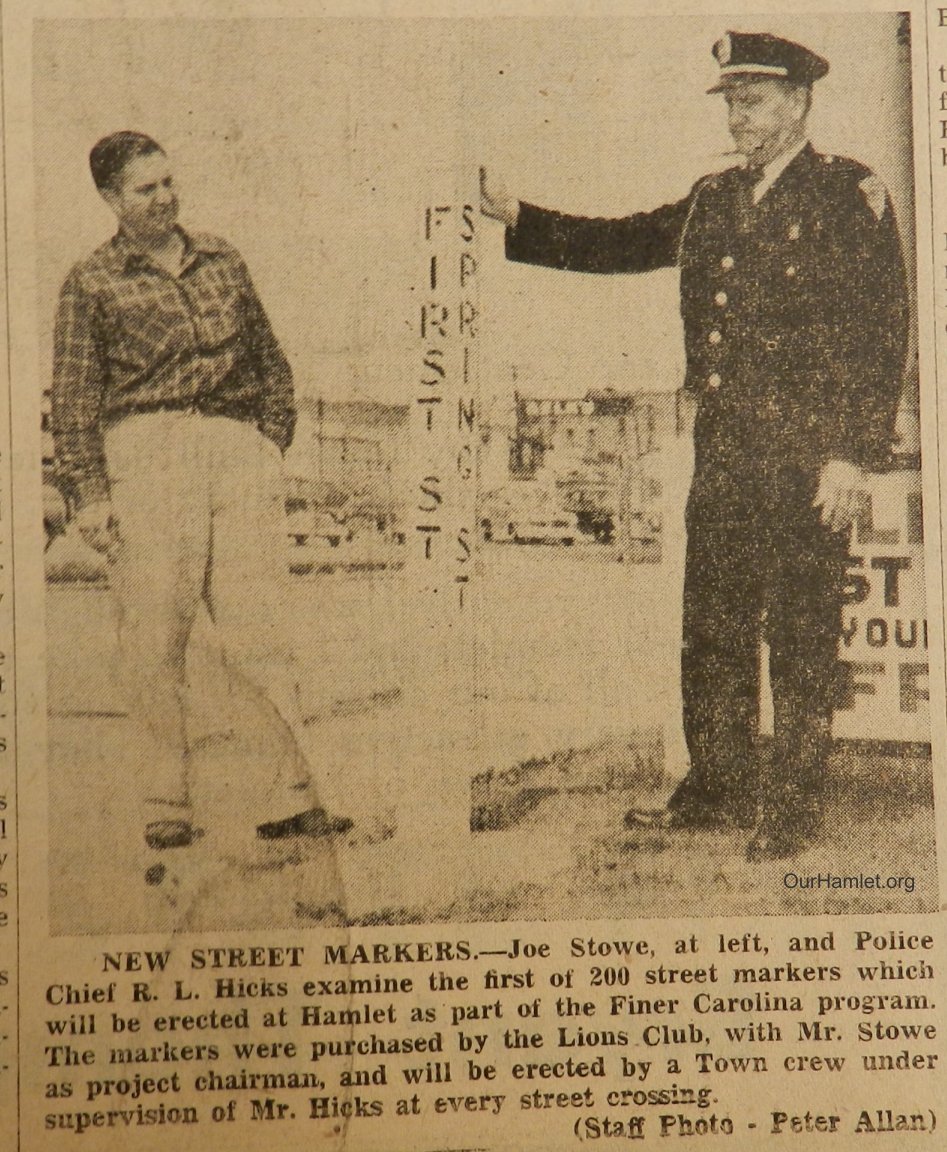 1954 Street markers OH.jpg
