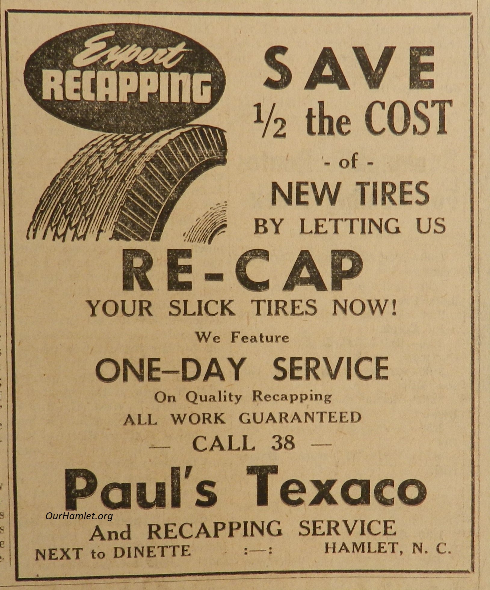 1954 Paul's Texaco OH.jpg