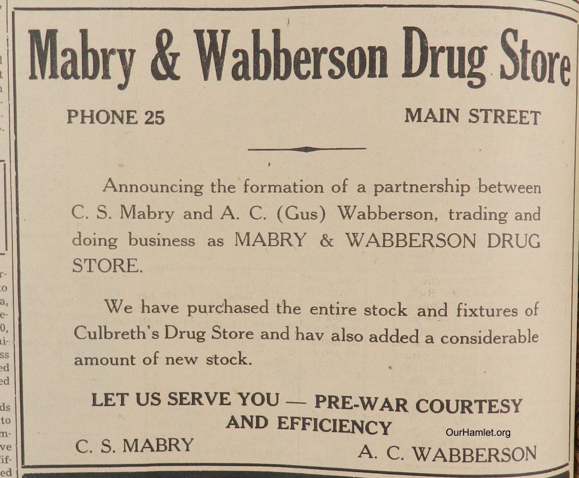 1945 Mabry Wabberson Drug Store OH.jpg