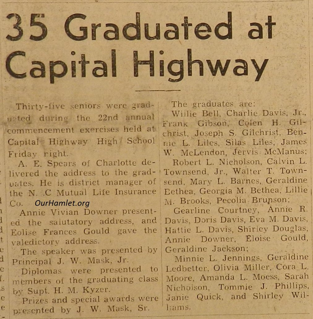 1952 Capital Highway Graduation OH.jpg