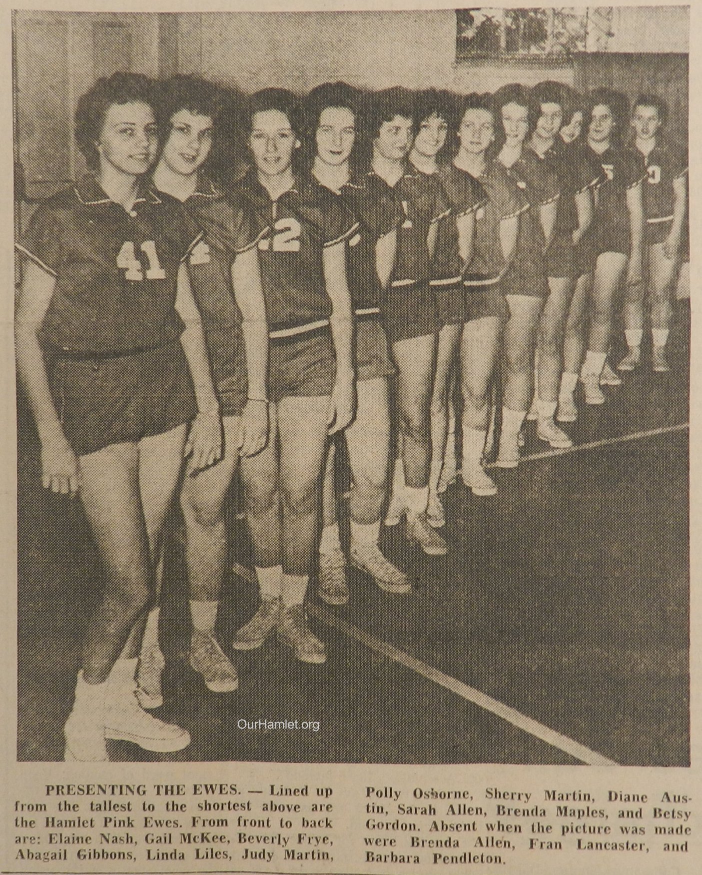 1962 HHS Pink Ewes team OH.jpg
