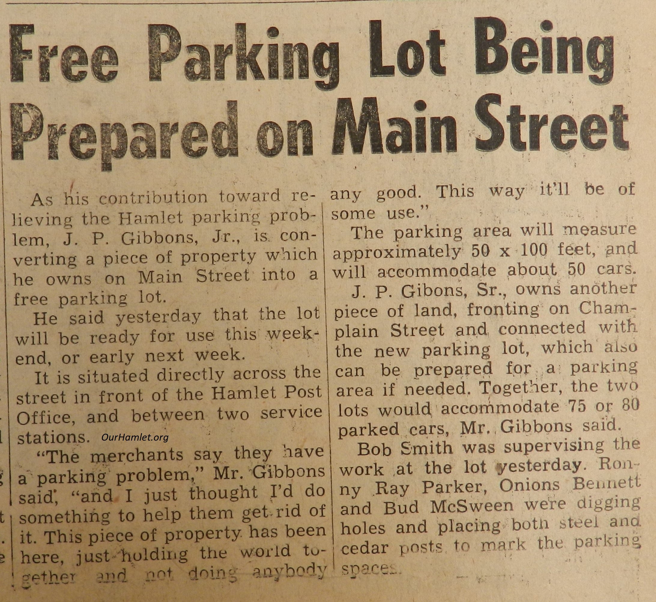 1953 Main St parking lot OH.jpg