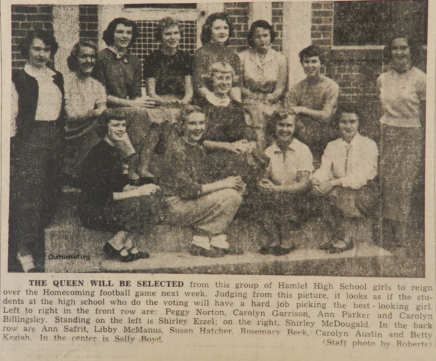 1953 HHS Homecoming court OH.jpg