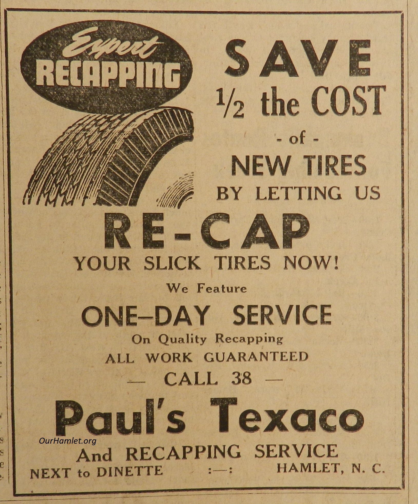 1954 Paul's Texaco OH.jpg