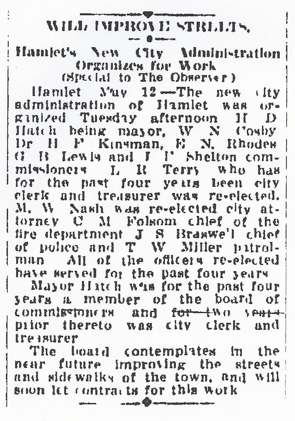 Charlotte Observer May 13, 1915