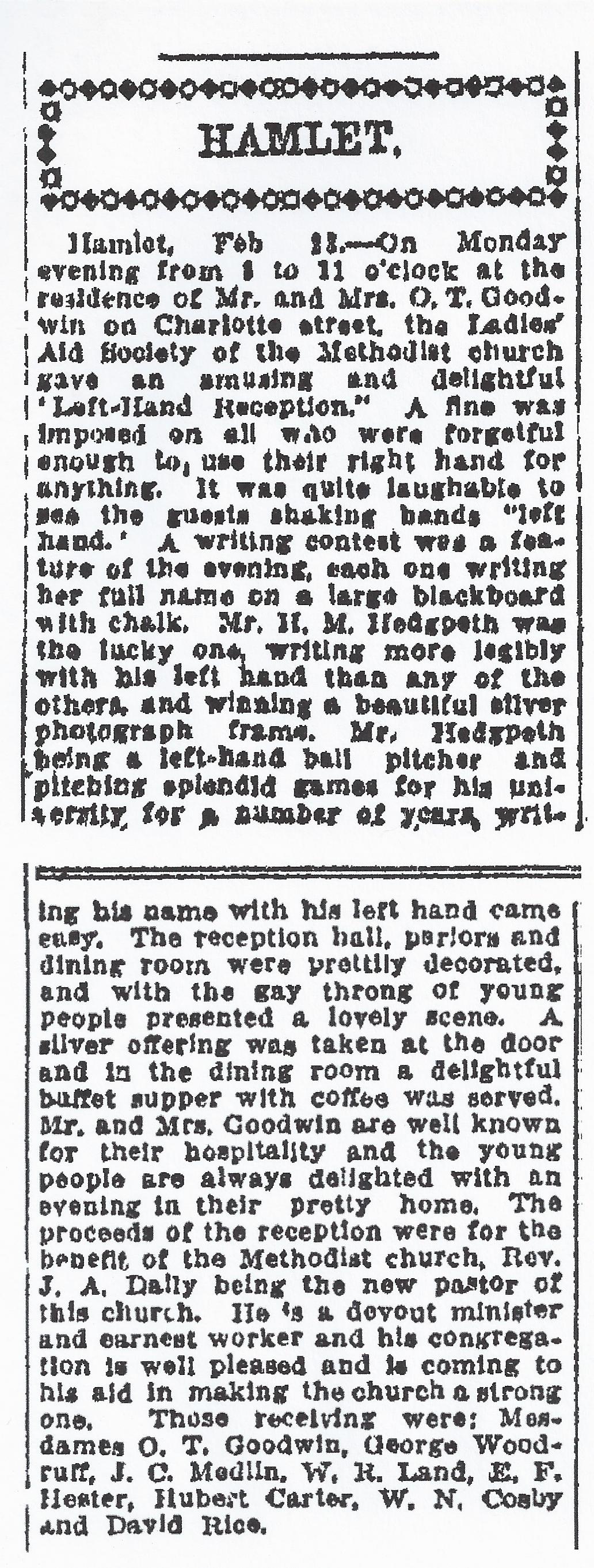 Charlotte Observer February 25, 1912