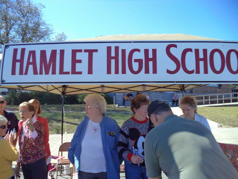 A lot of people stopped by the Hamlet High School Tent at Seaboard Festival 10-25-2014.jpg