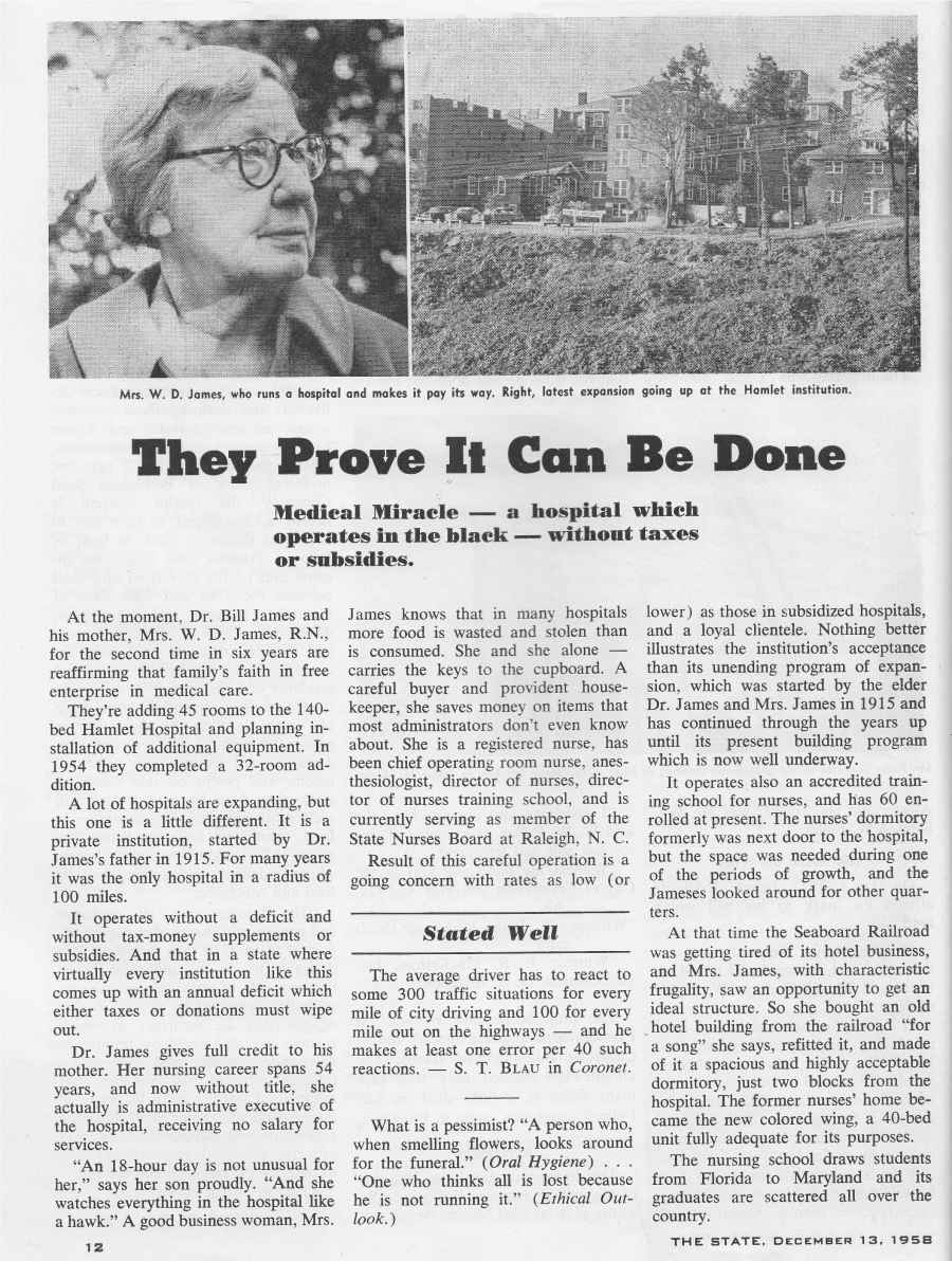 State Magazine 1958 - Hamlet Hospital.jpg