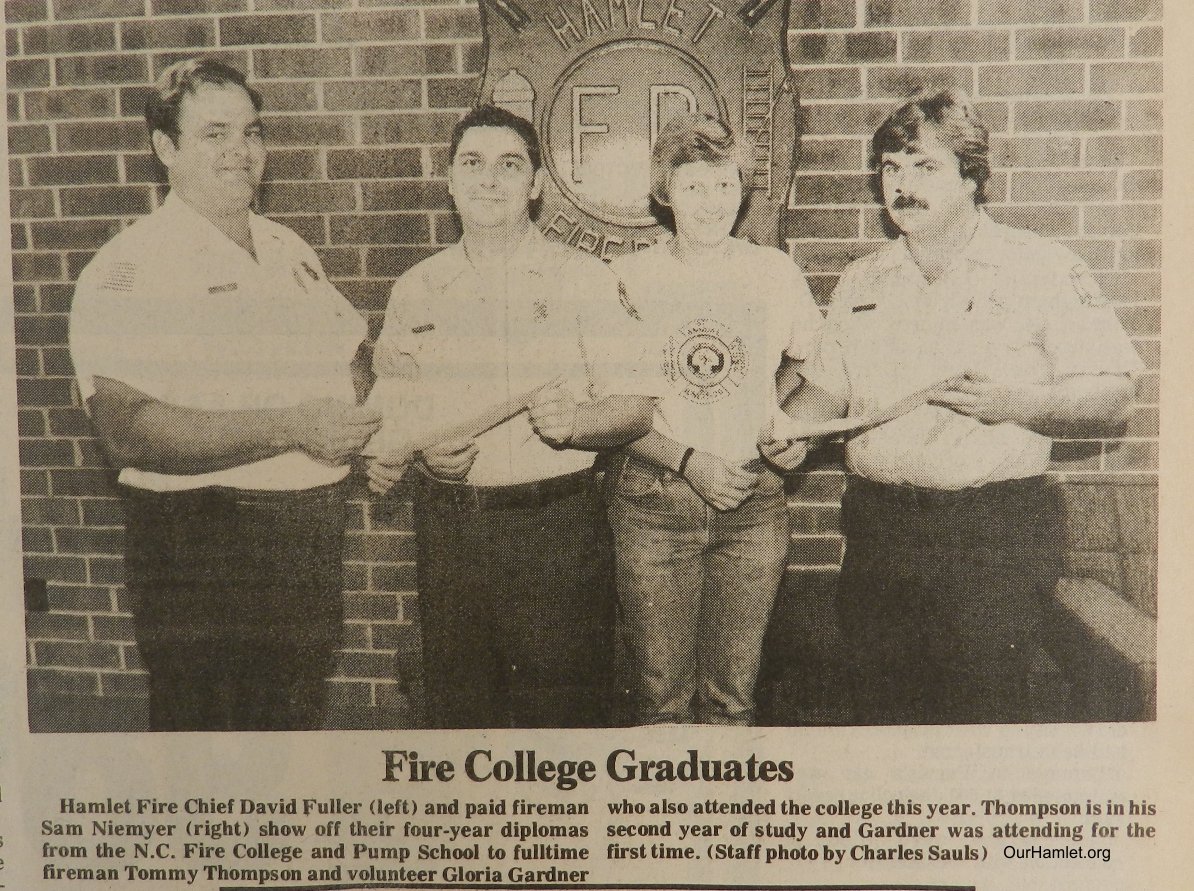 1985 Fire College Graduates OH.jpg