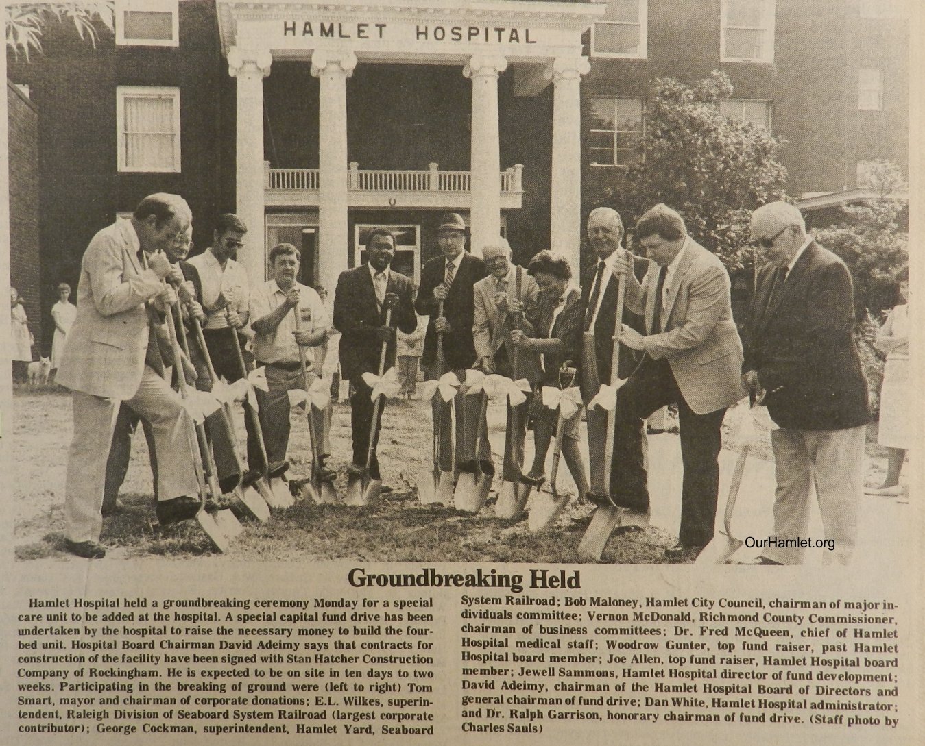 1985 Hamlet Hospital ground breaking OH.jpg