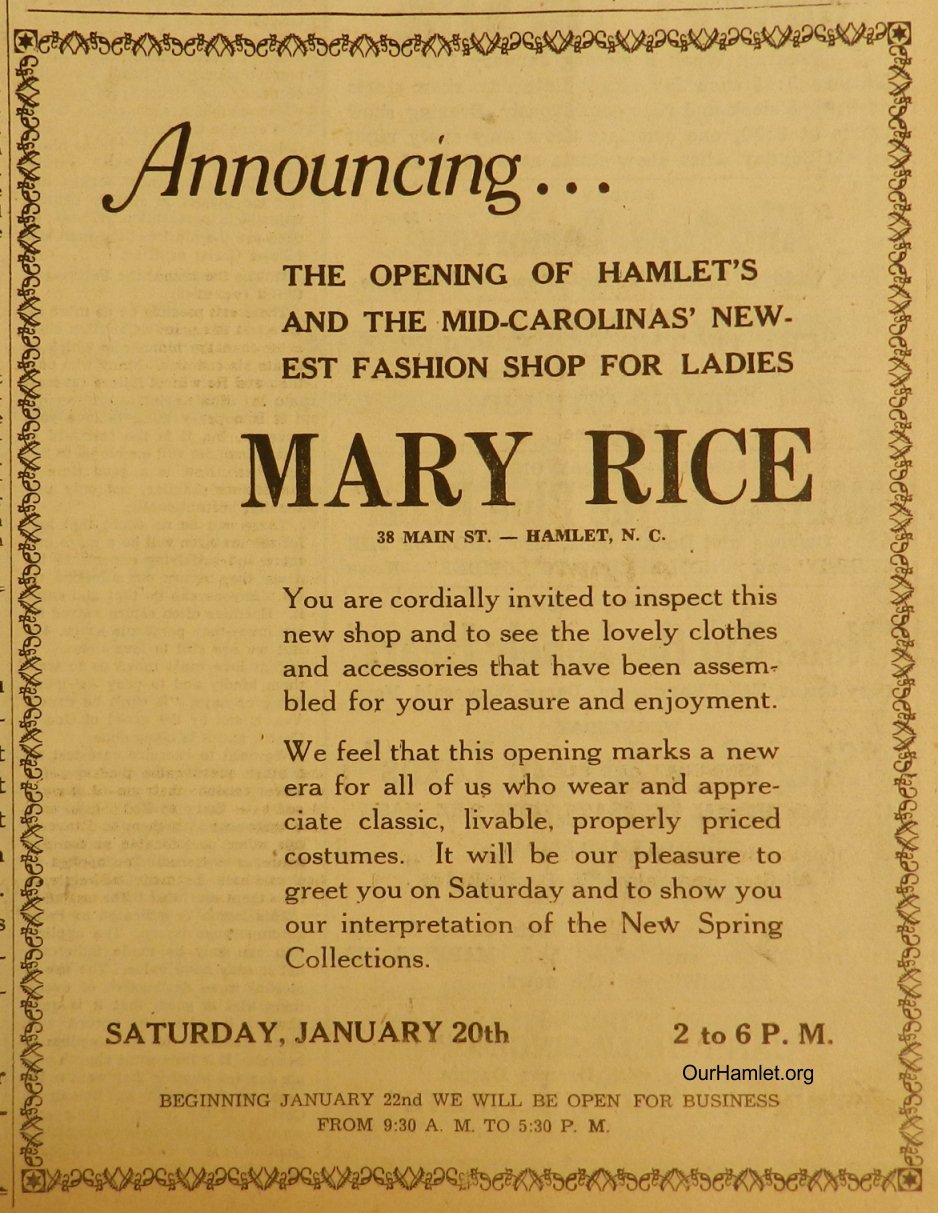 1945 Mary Rice opening OH.jpg