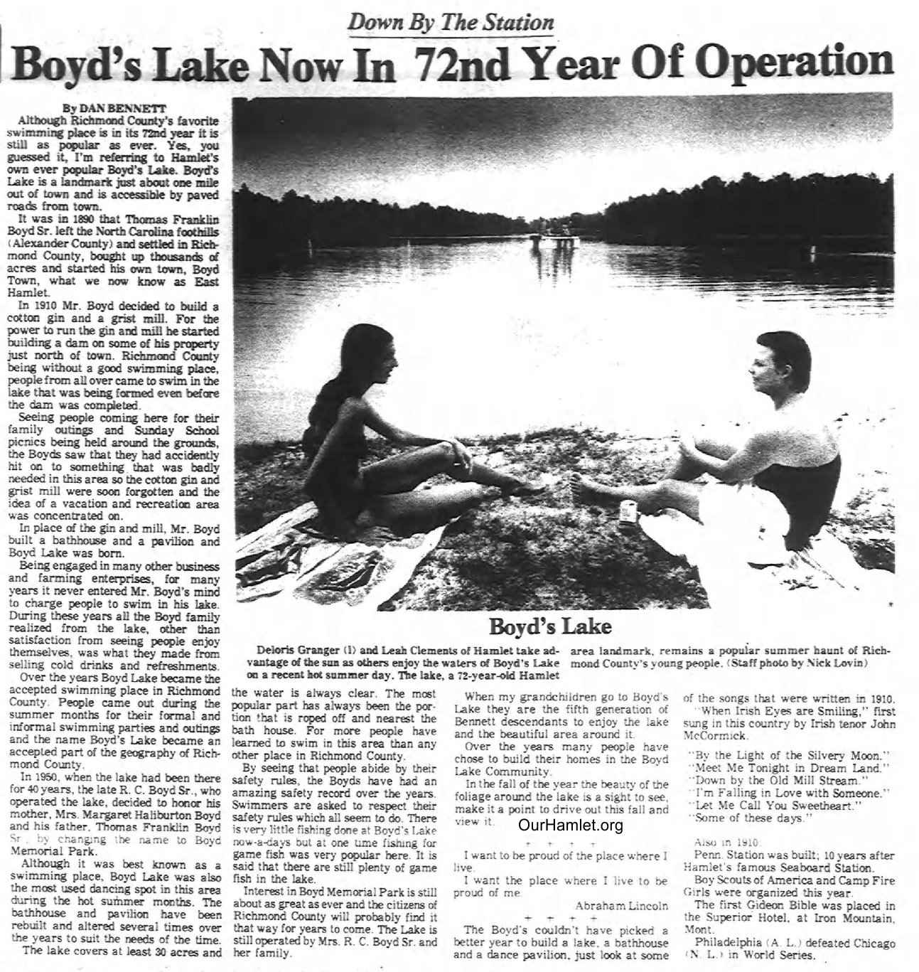 Down by the Station - Boyds Lake Now in 72nd Year of Operation OH.jpg