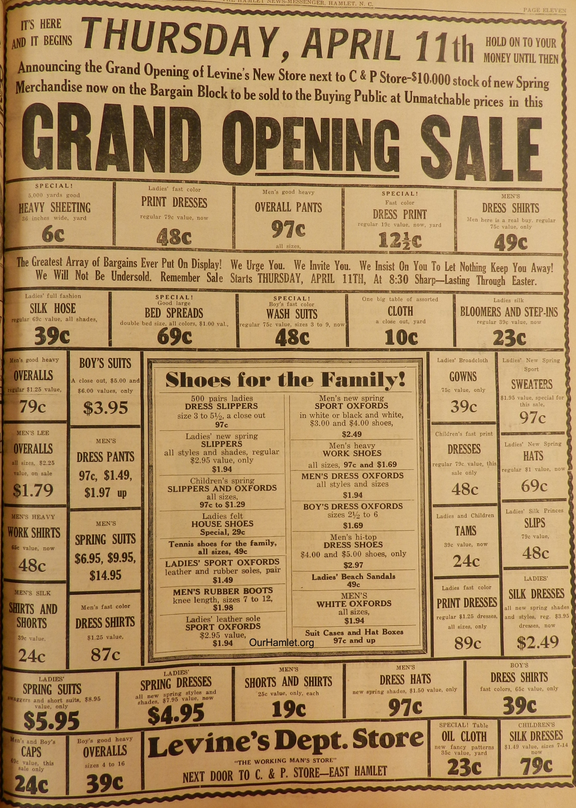 1935 Joe Levines Store Grand opening OH.jpg