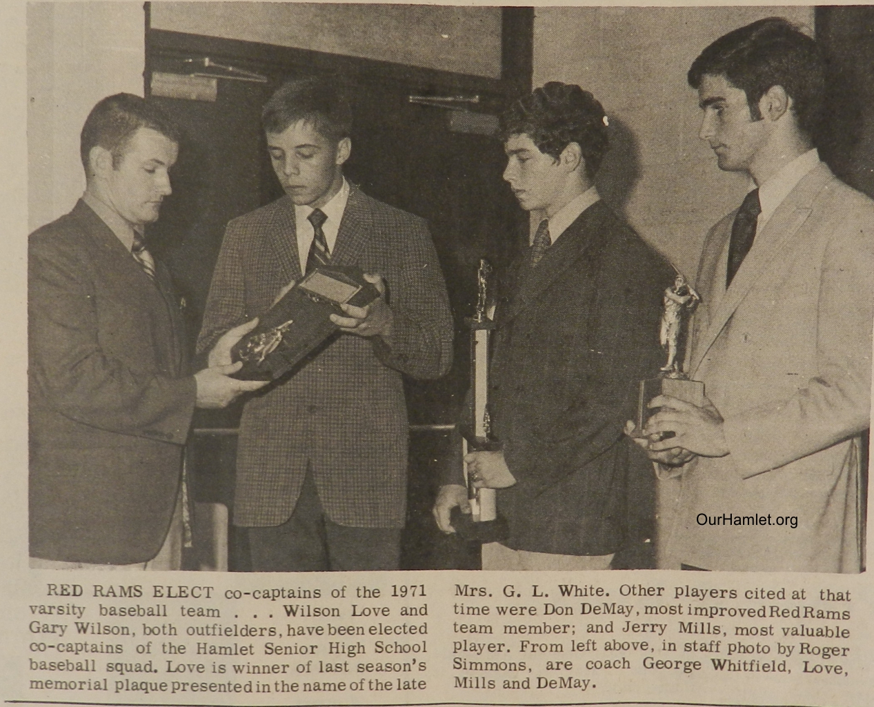 1971 HHS Baseball stars OH.jpg