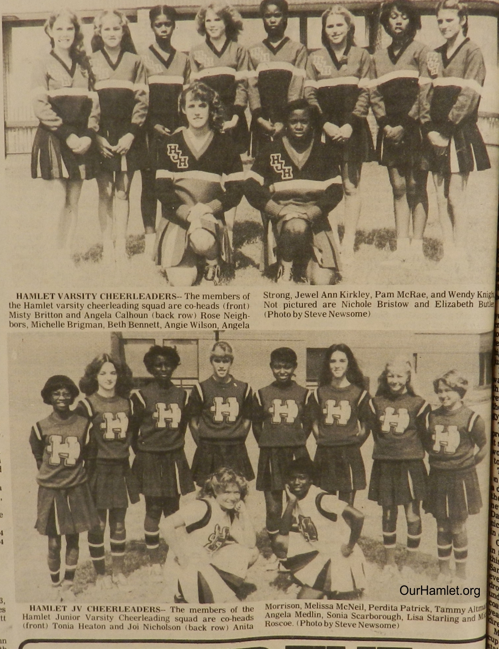 1982 Hamlet Jr High cheerleaders OH.jpg