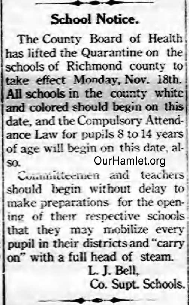 1918 Nov 14 Flu schools open OH.jpg