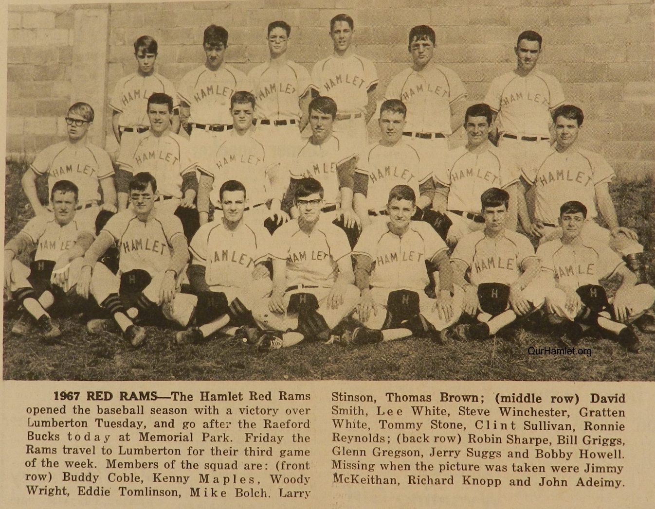 1967 HHS baseball team OH.jpg