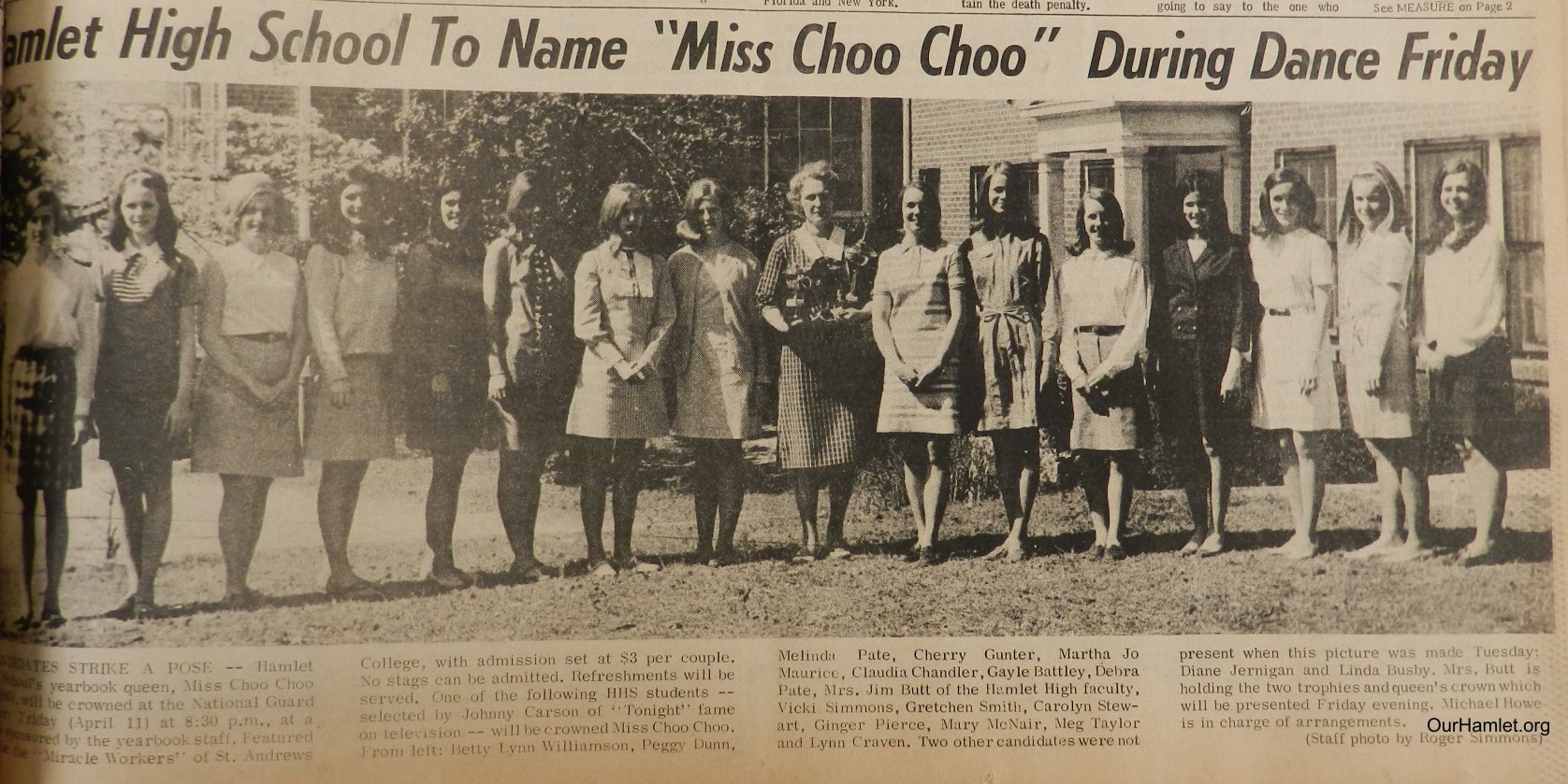 1969 HHS Miss Choo Choo OH.jpg