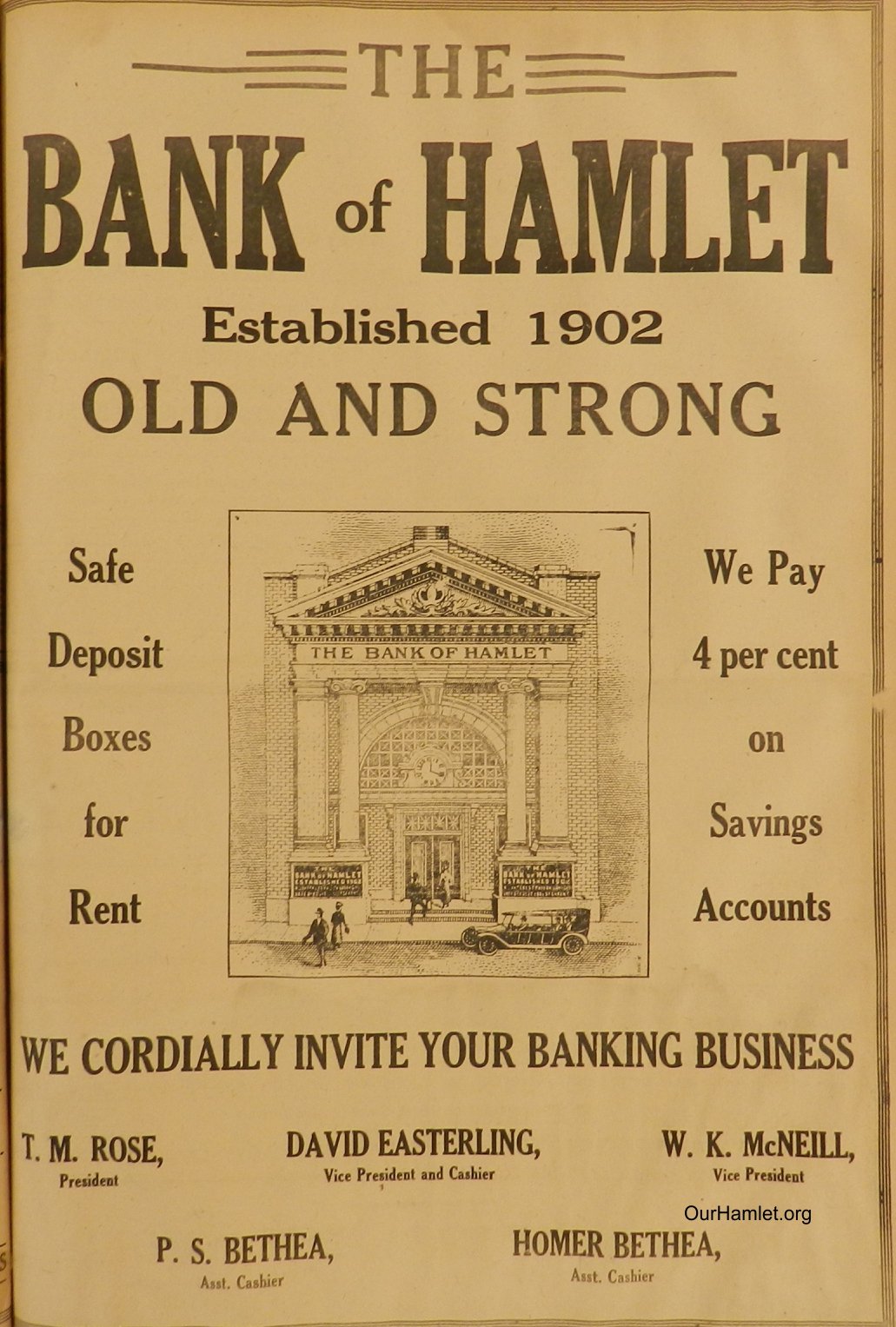 1924 Bank of Hamlet OH.jpg