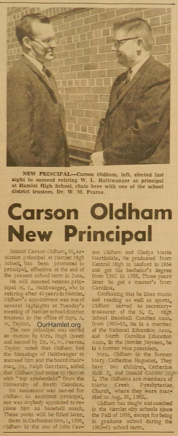1967 HHS Carson Oldham principal OH.jpg