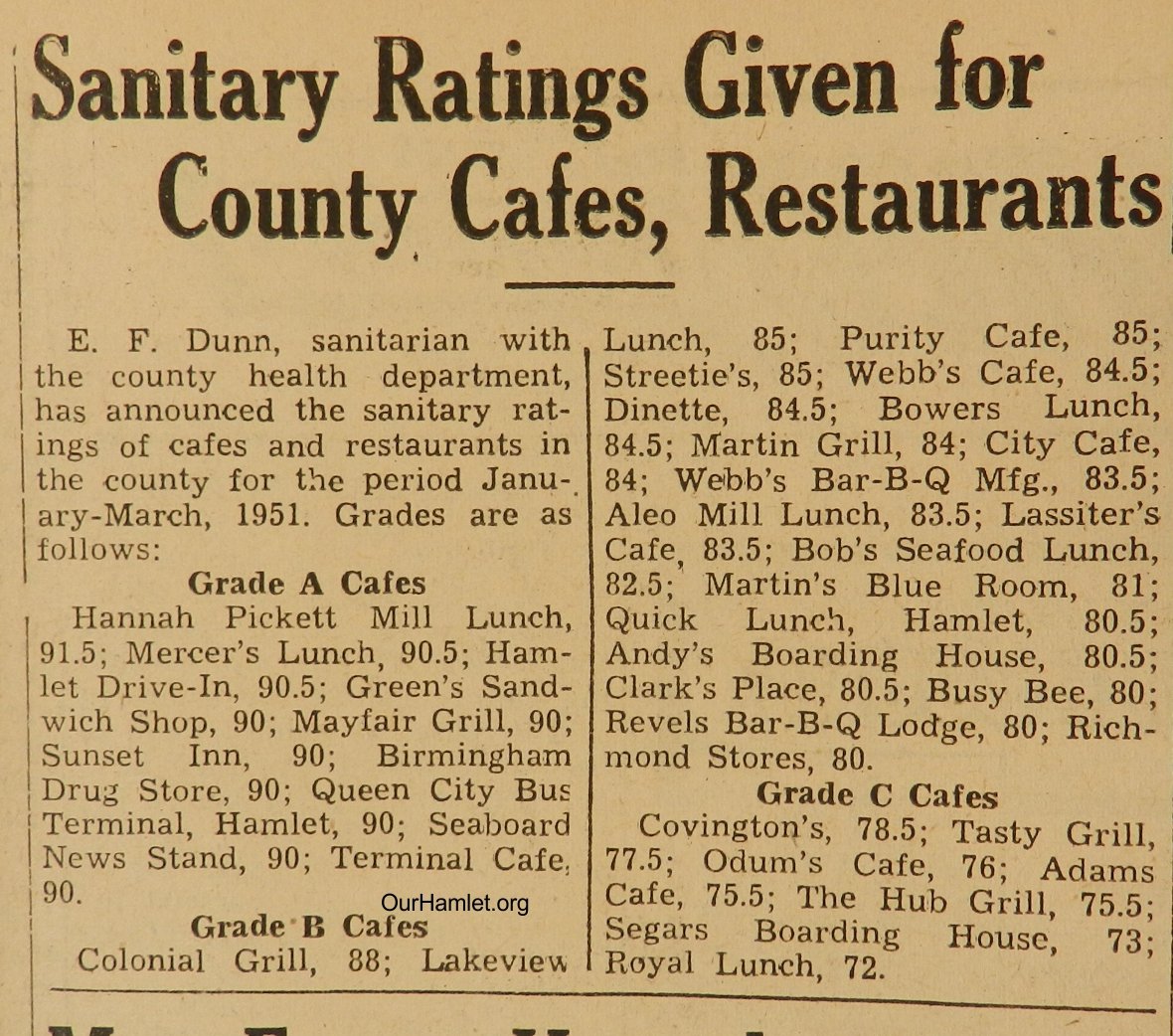 1951 Sanitary Ratings OH.jpg