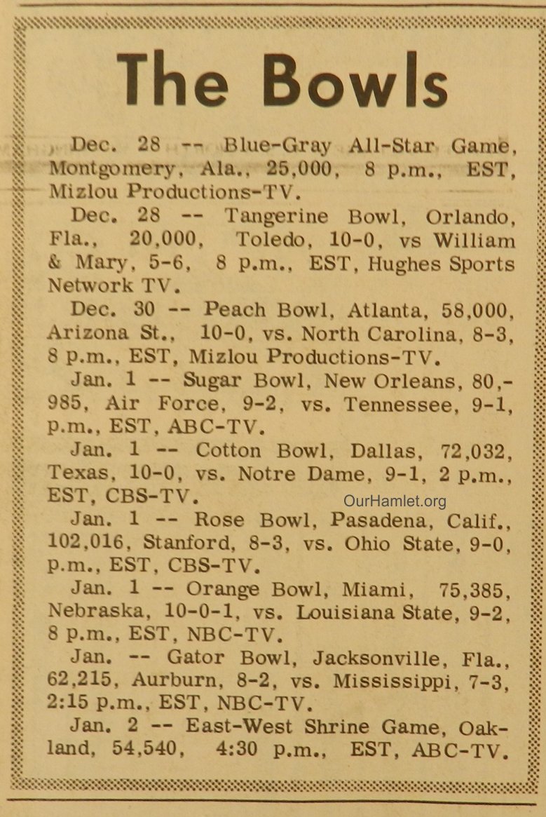 1970 Football Bowl games OH.jpg