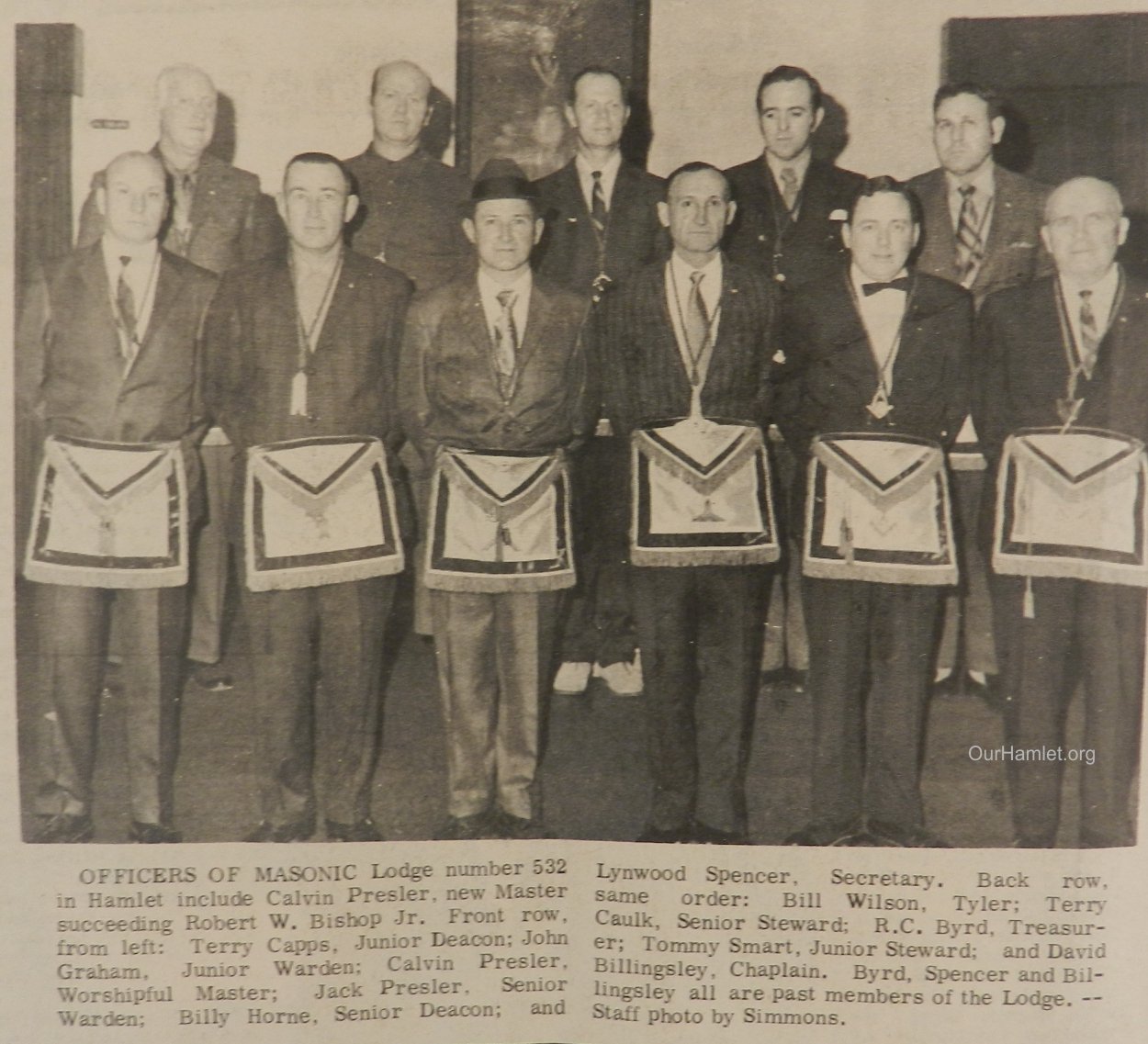 1971 Masonic Lodge Officers OH.jpg
