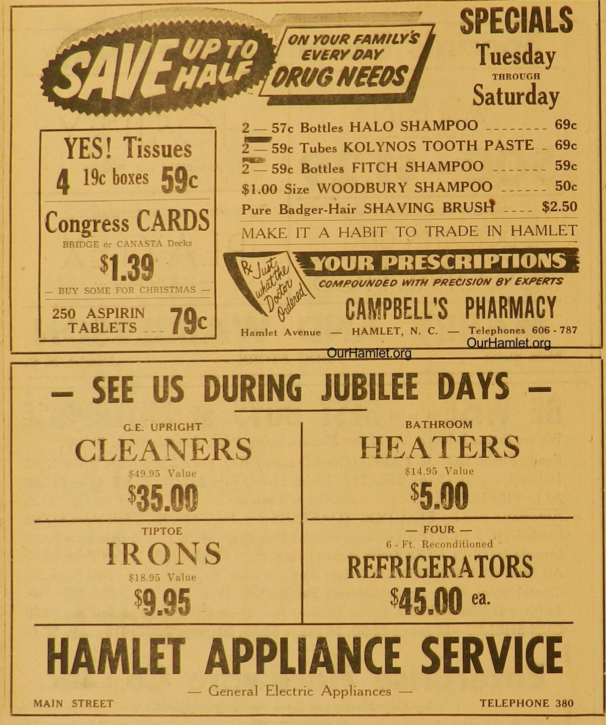 1952 Hamlet ads 3 OH.jpg