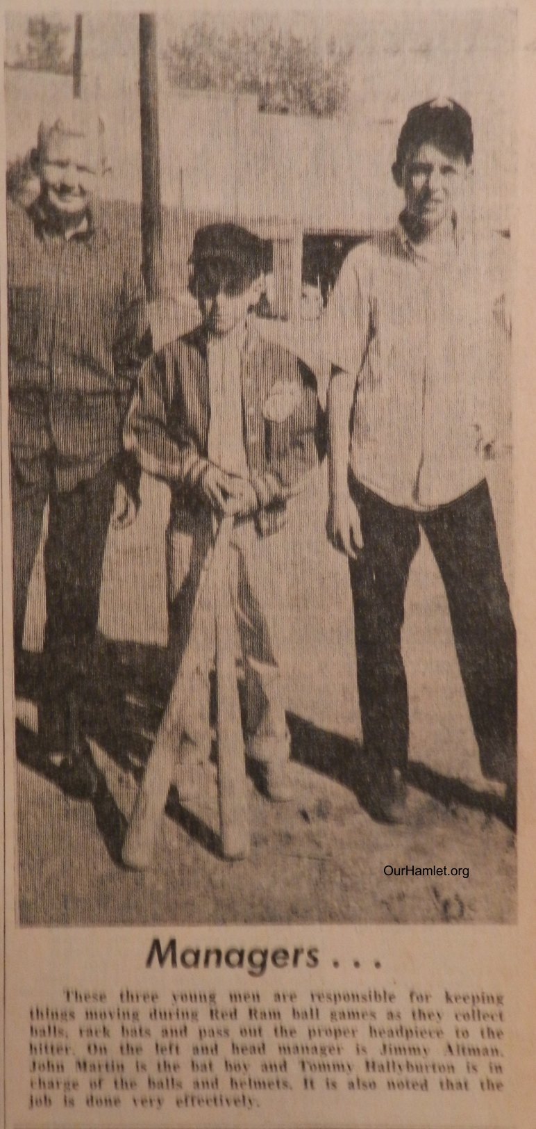 1963 HHS baseball managers OH.jpg