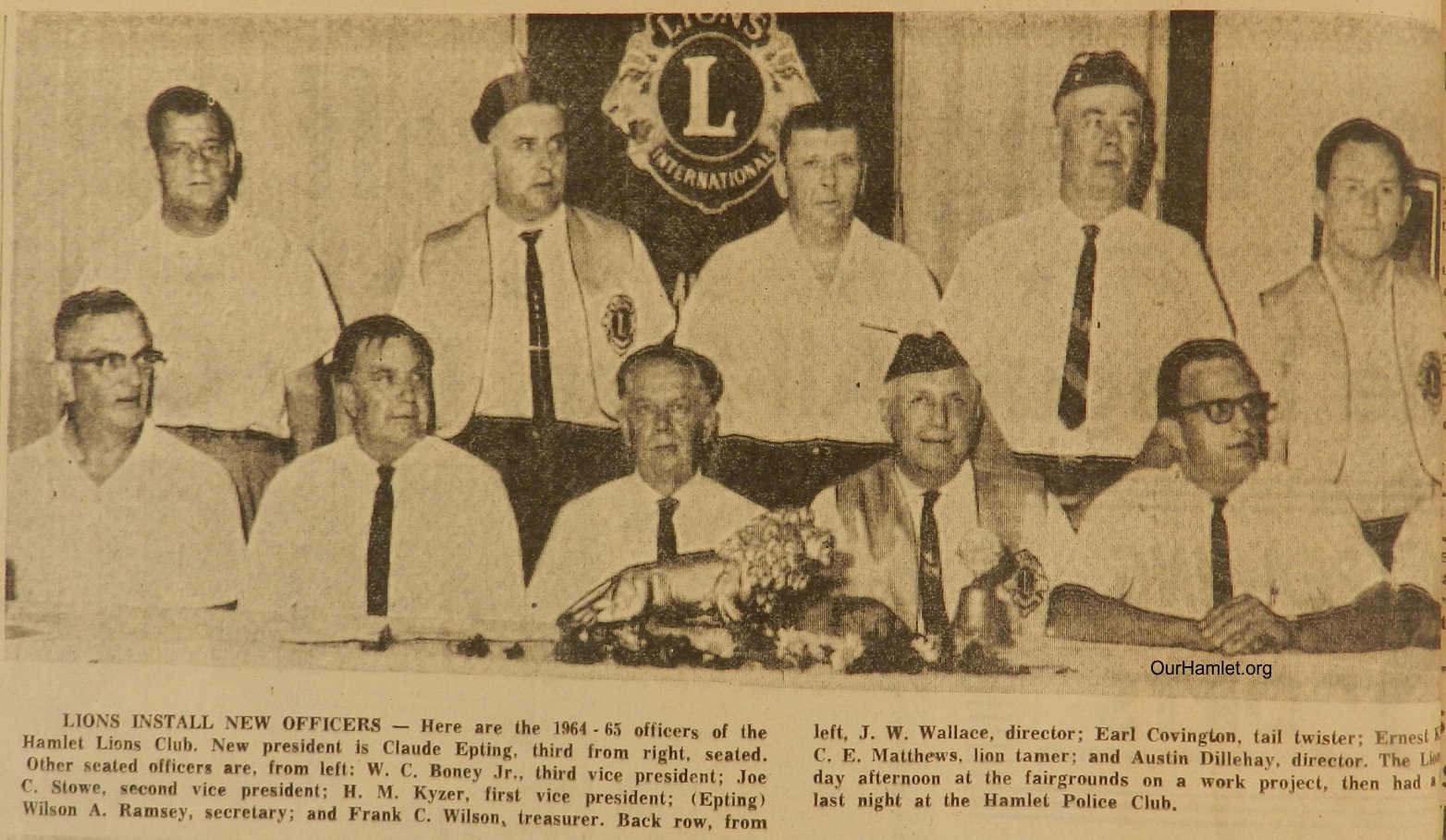 1964 Lions Club officers OH.jpg