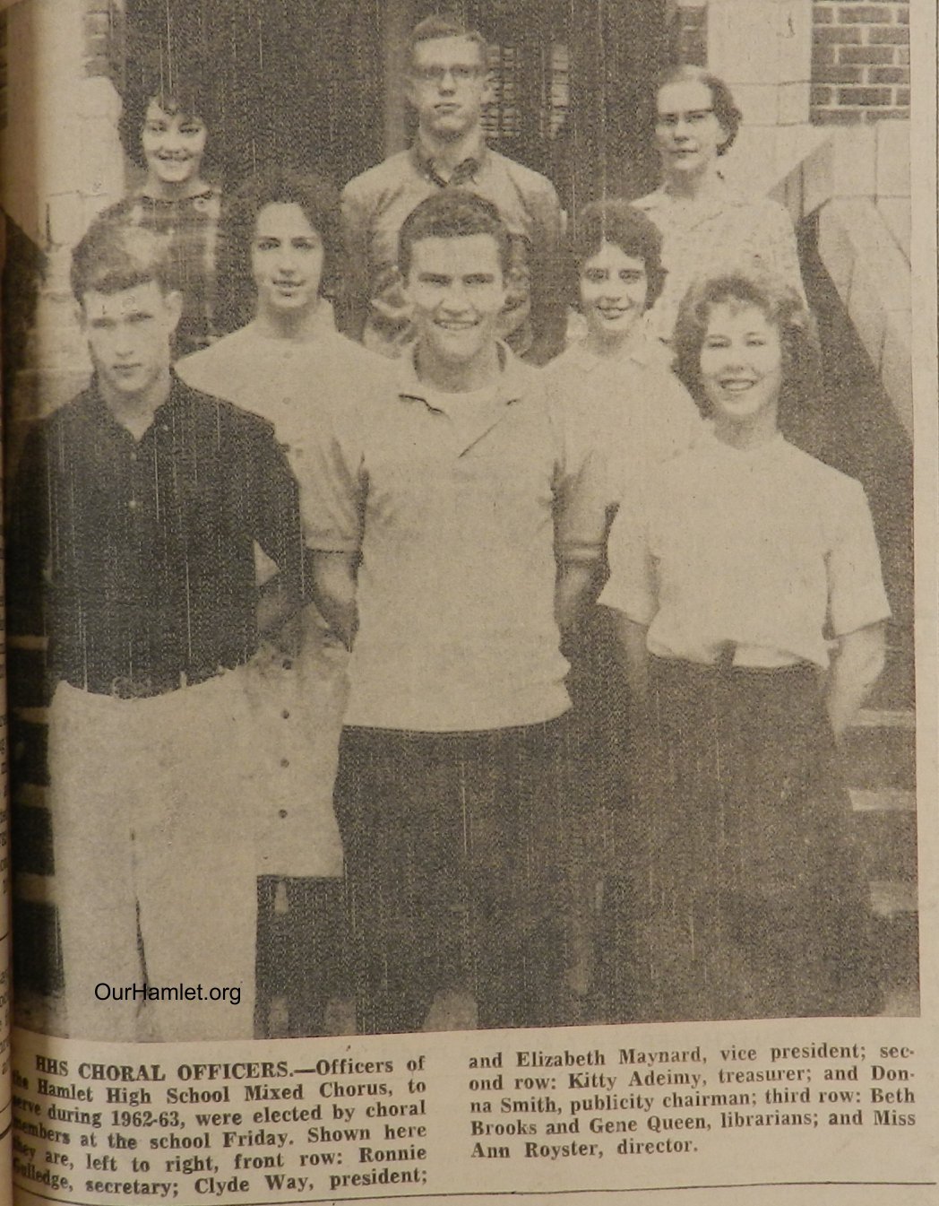 1962 HHS Choral Officers OH.jpg