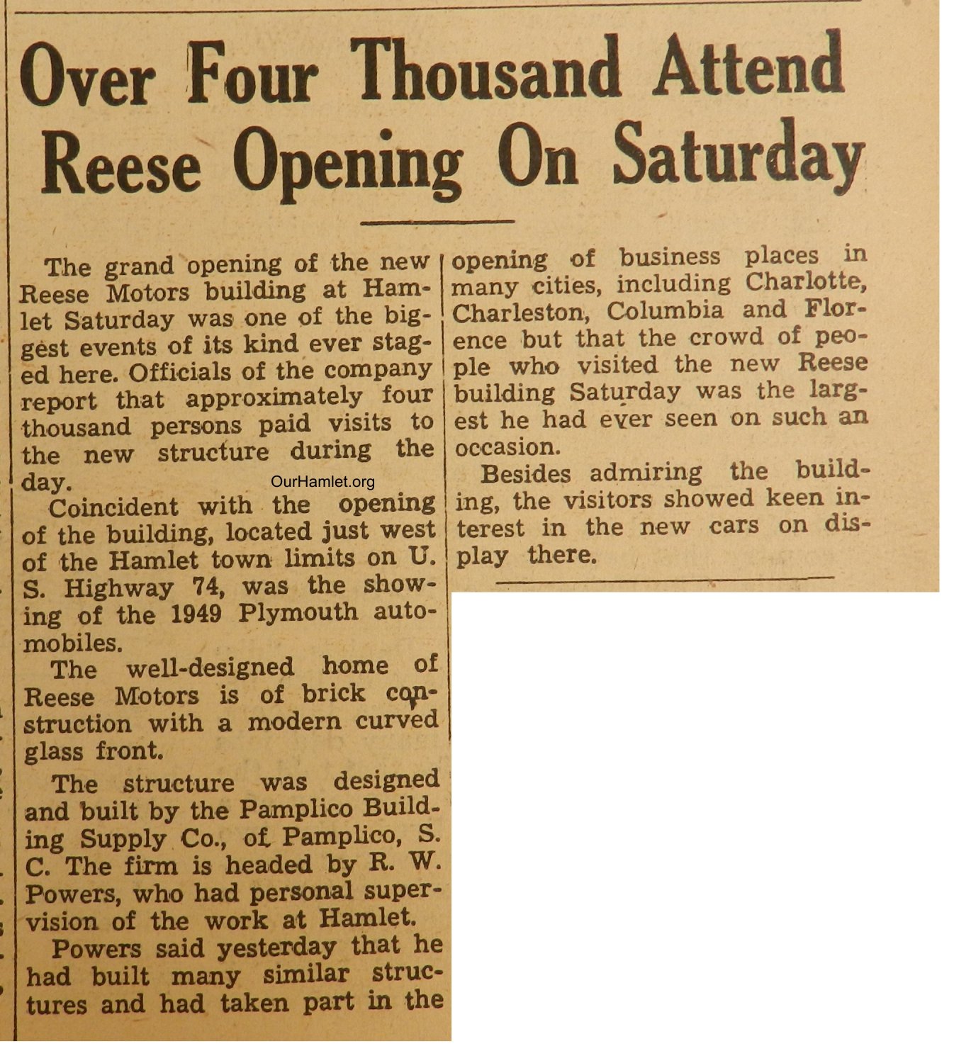 1949 Reese Motors opening b OH.jpg