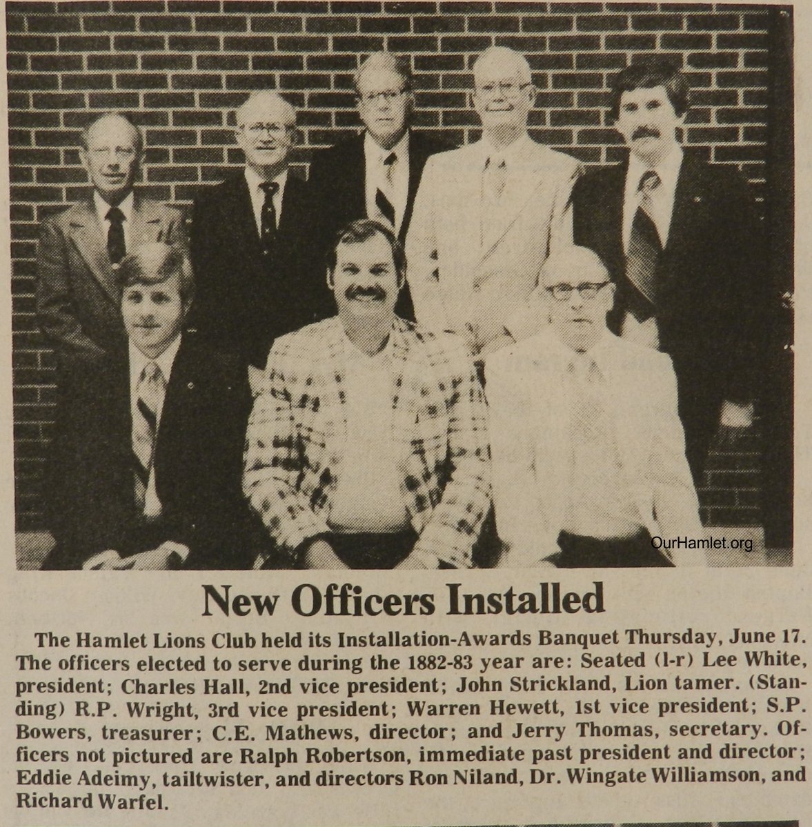1982 Lions Club officers OH.jpg