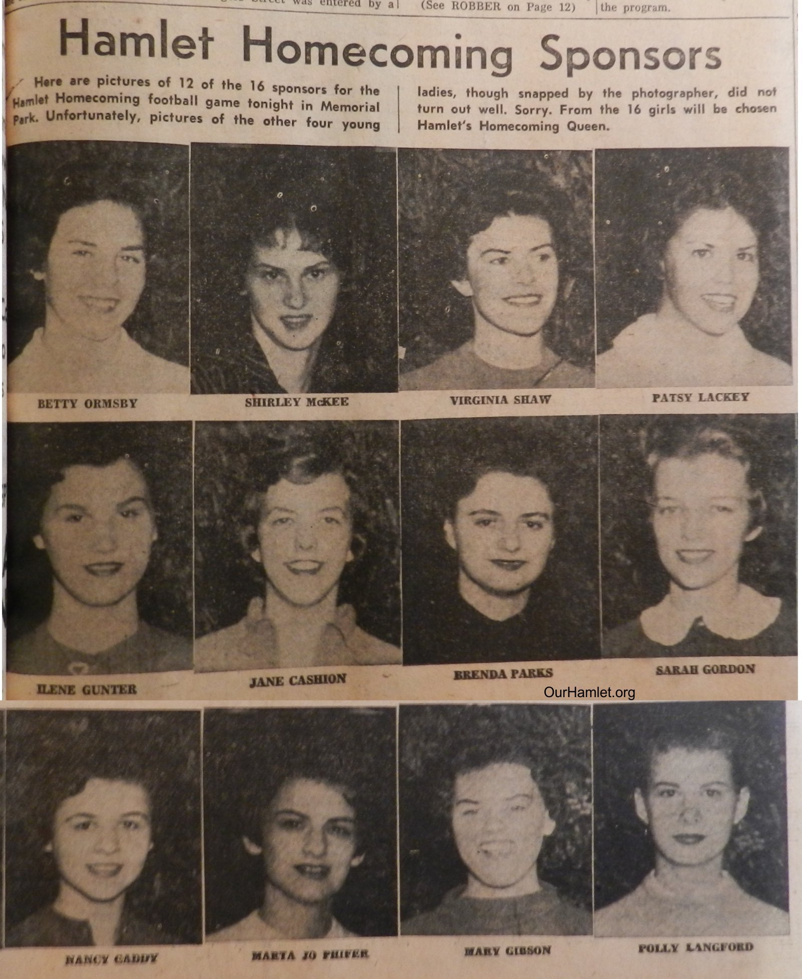1958 HHS Homecoming sponsors OH.jpg