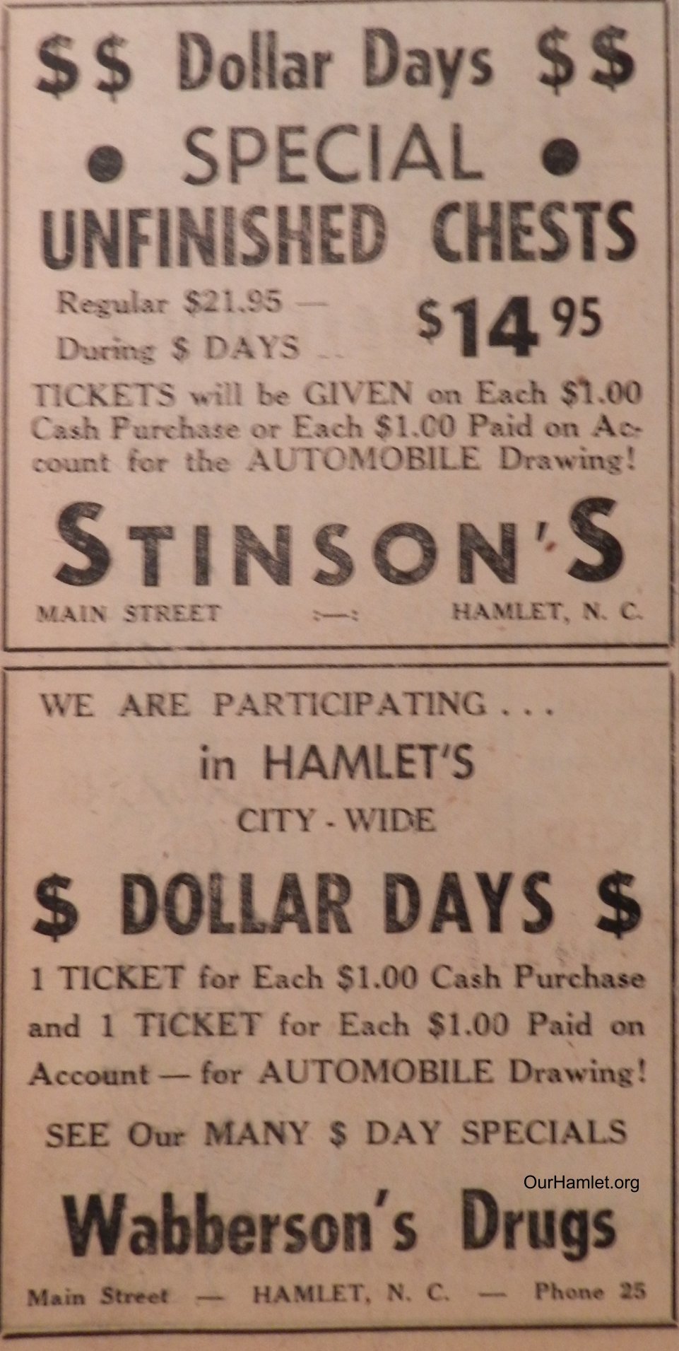 1957 Hamlet ads OH.jpg