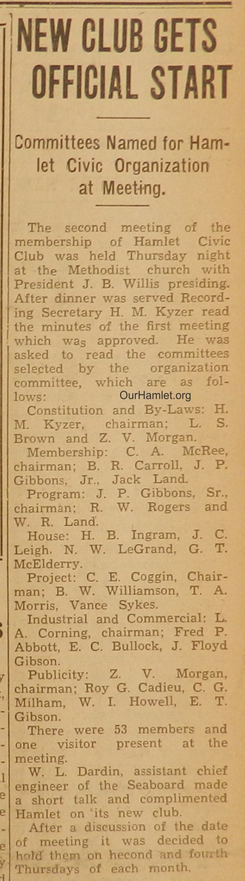 1938 Hamlet Civic Club OH.jpg