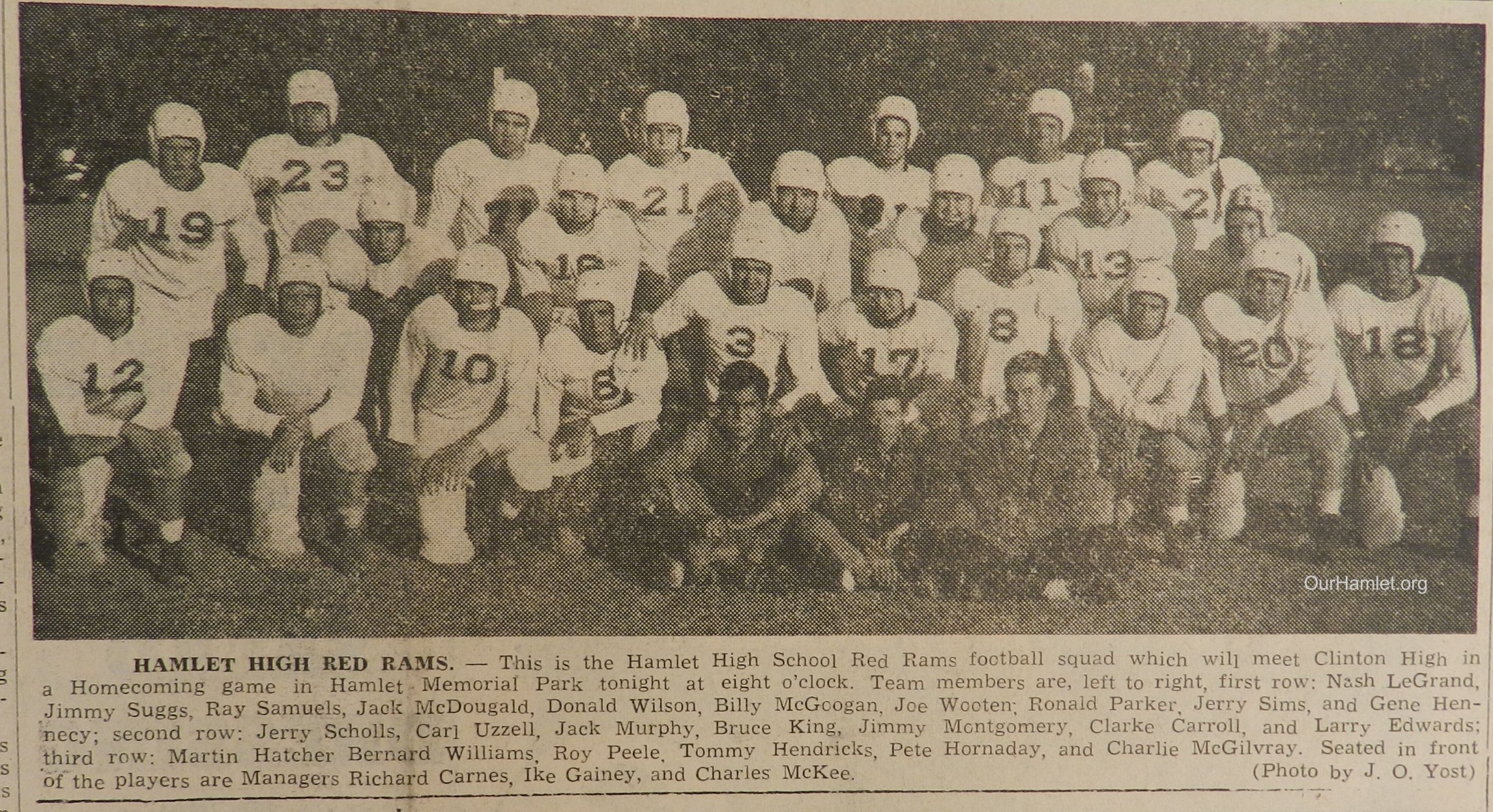 1951 HHS Football team OH.jpg