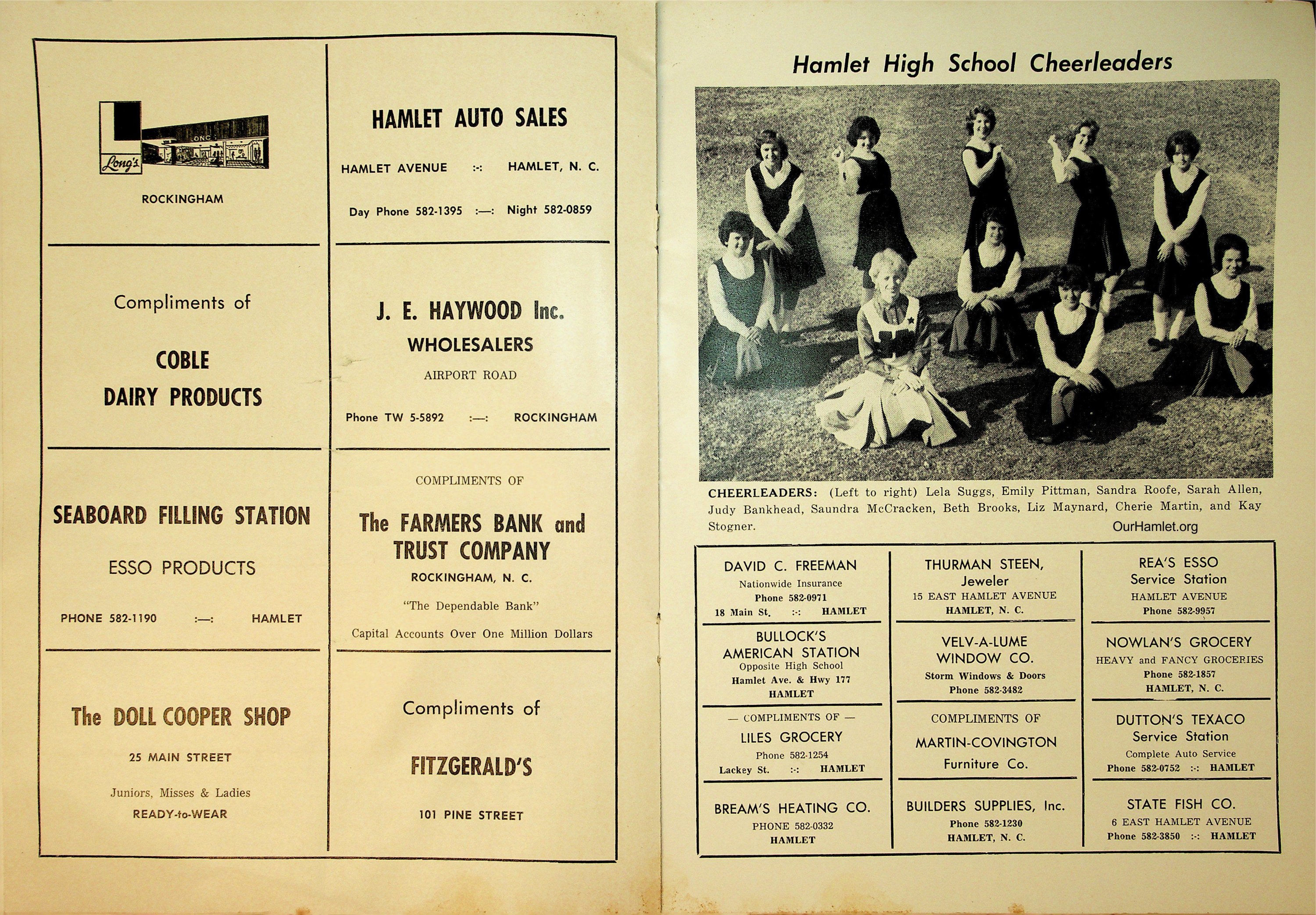 1962 Hamlet vs Sanford Program f OH.jpg