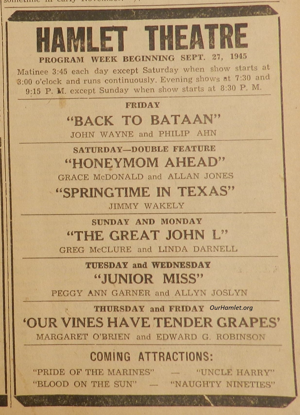 1945 Hamlet Theater OH.jpg