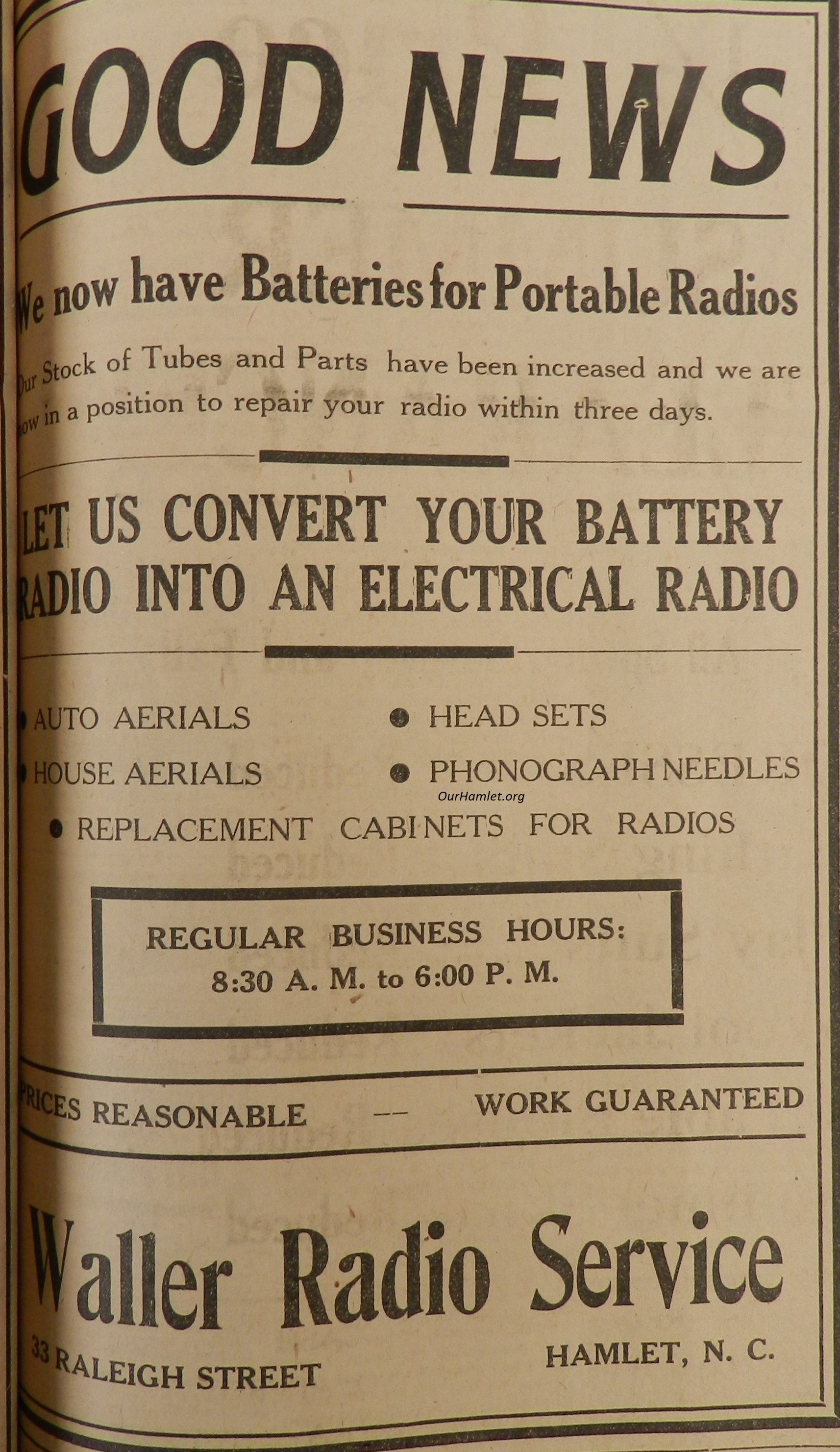 1945 Waller Radio Service OH.jpg