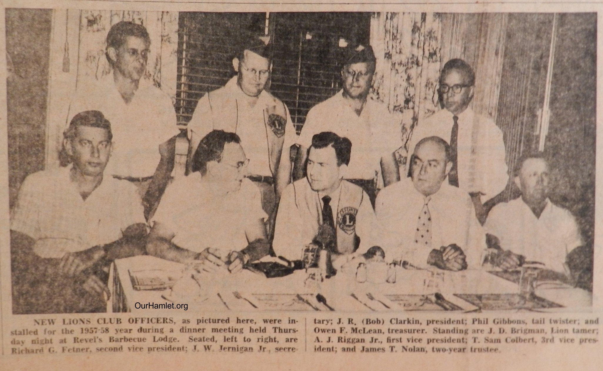 1957 Lions club officers OH.jpg