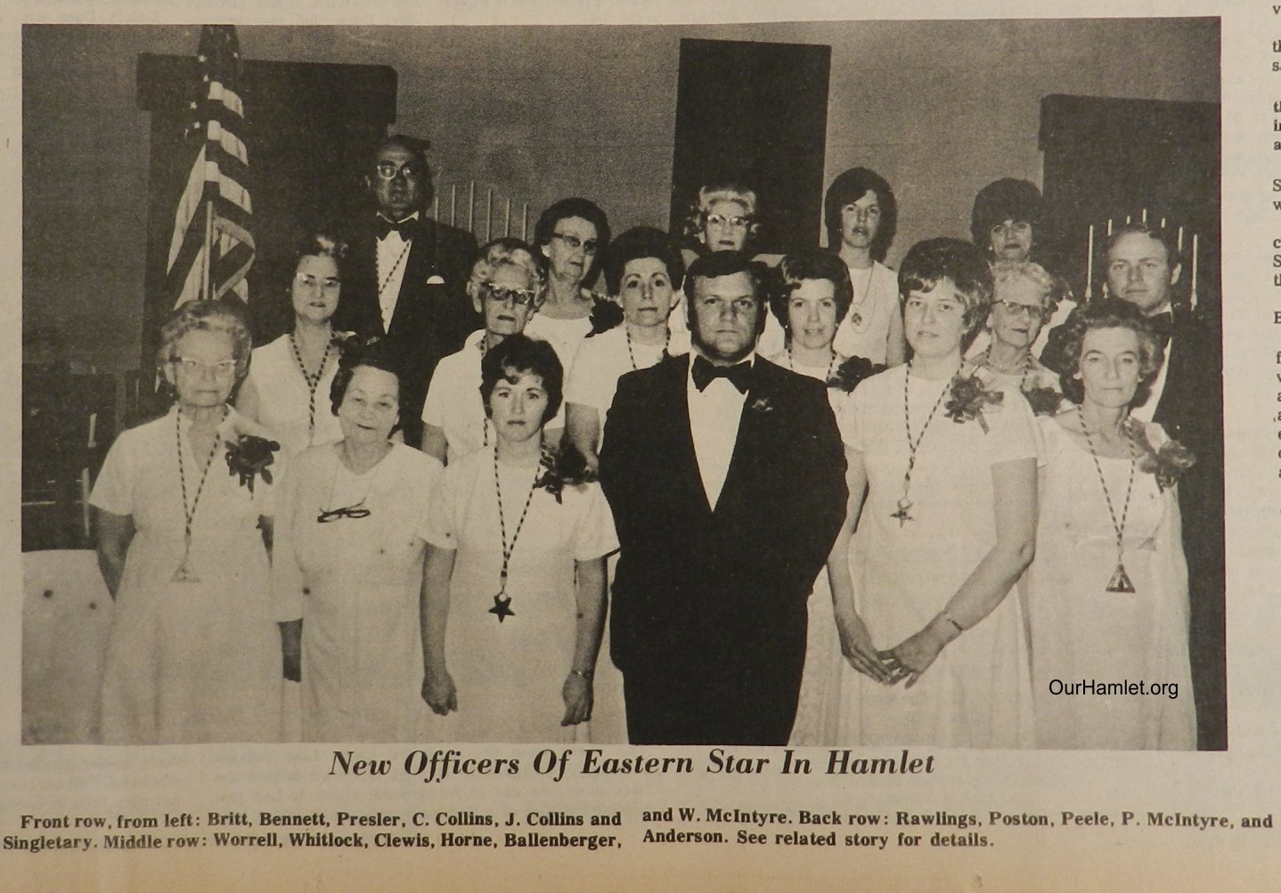 1974 Eastern Star Officers OH.jpg