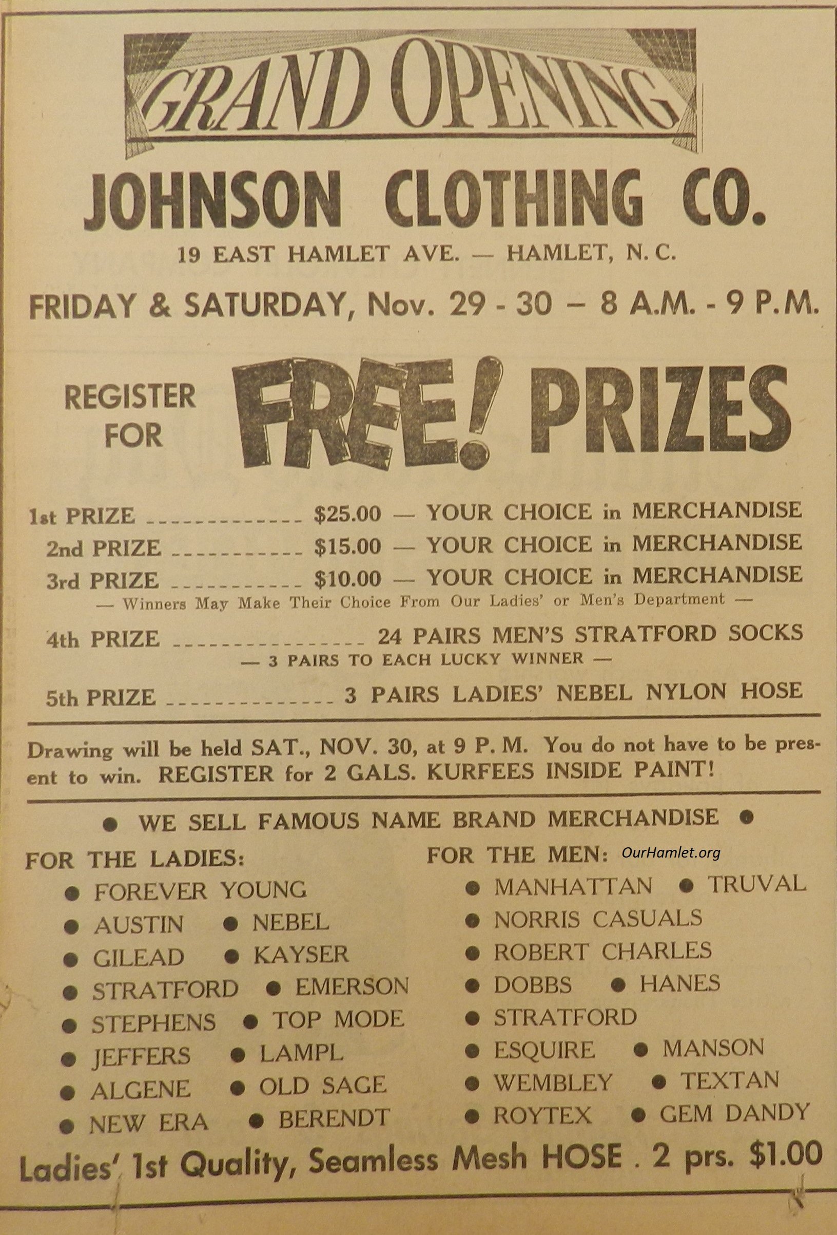 1963 Johnson Clothing Opening OH.jpg