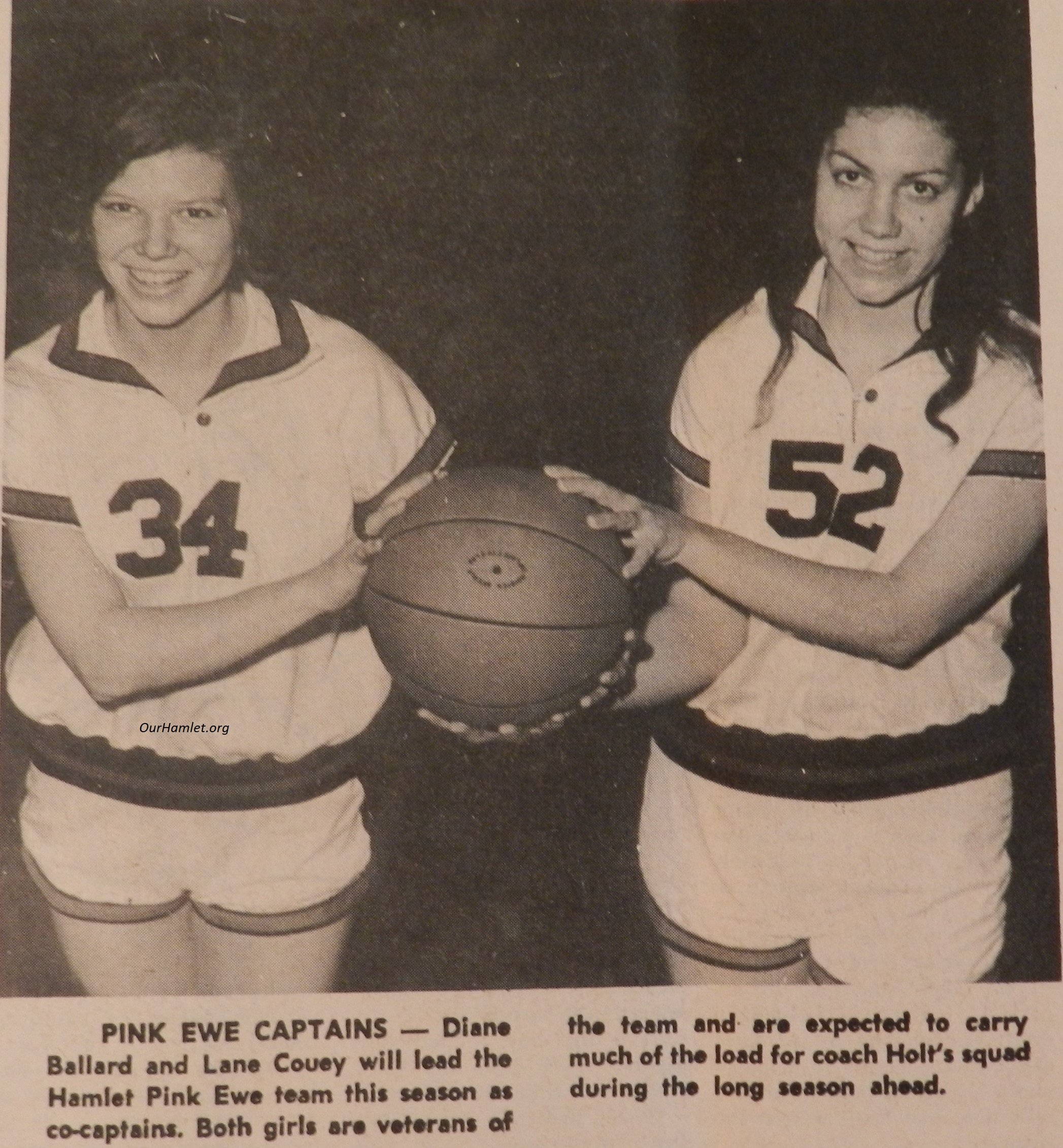 1966 HHS Pink Ewes Captains OH.jpg