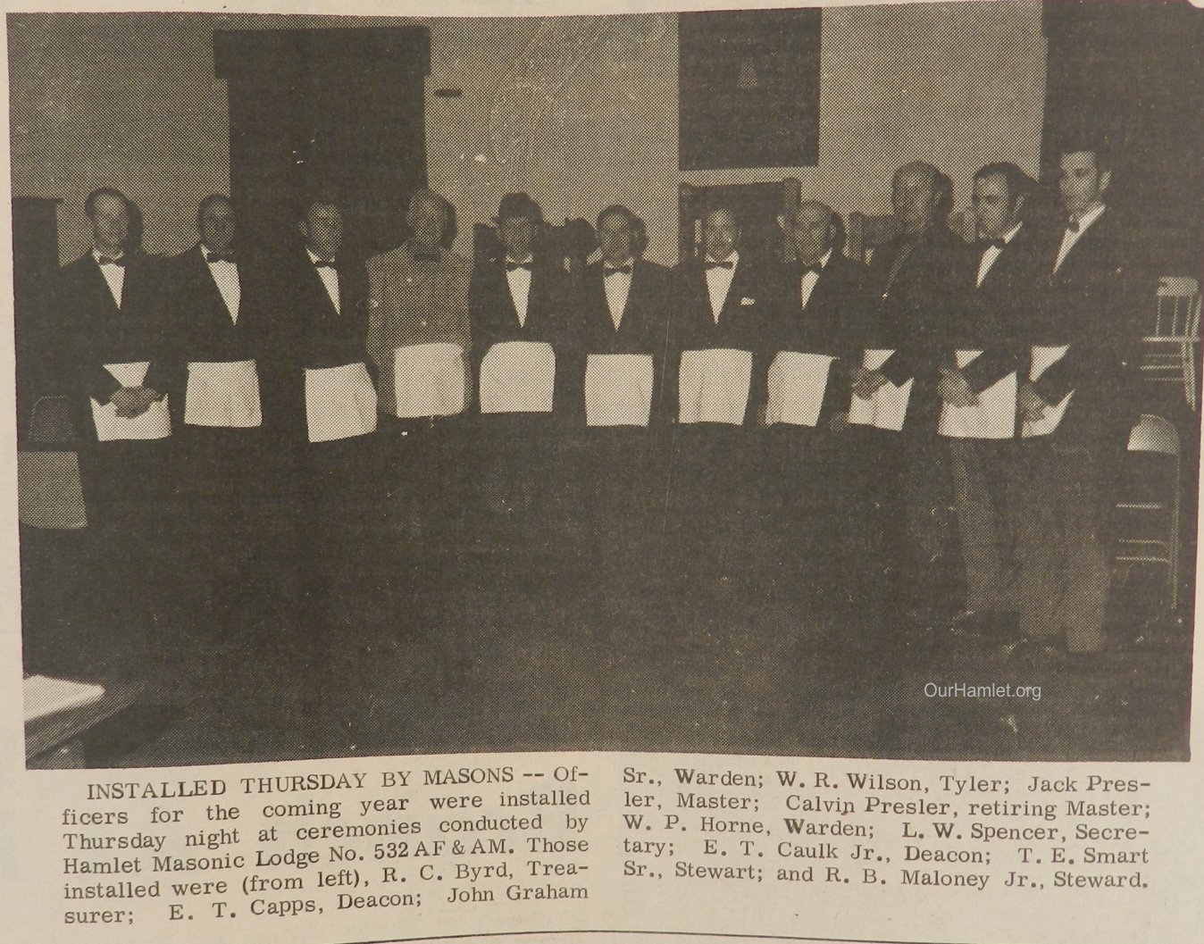 1971 Masonic Lodge Officers OH.jpg
