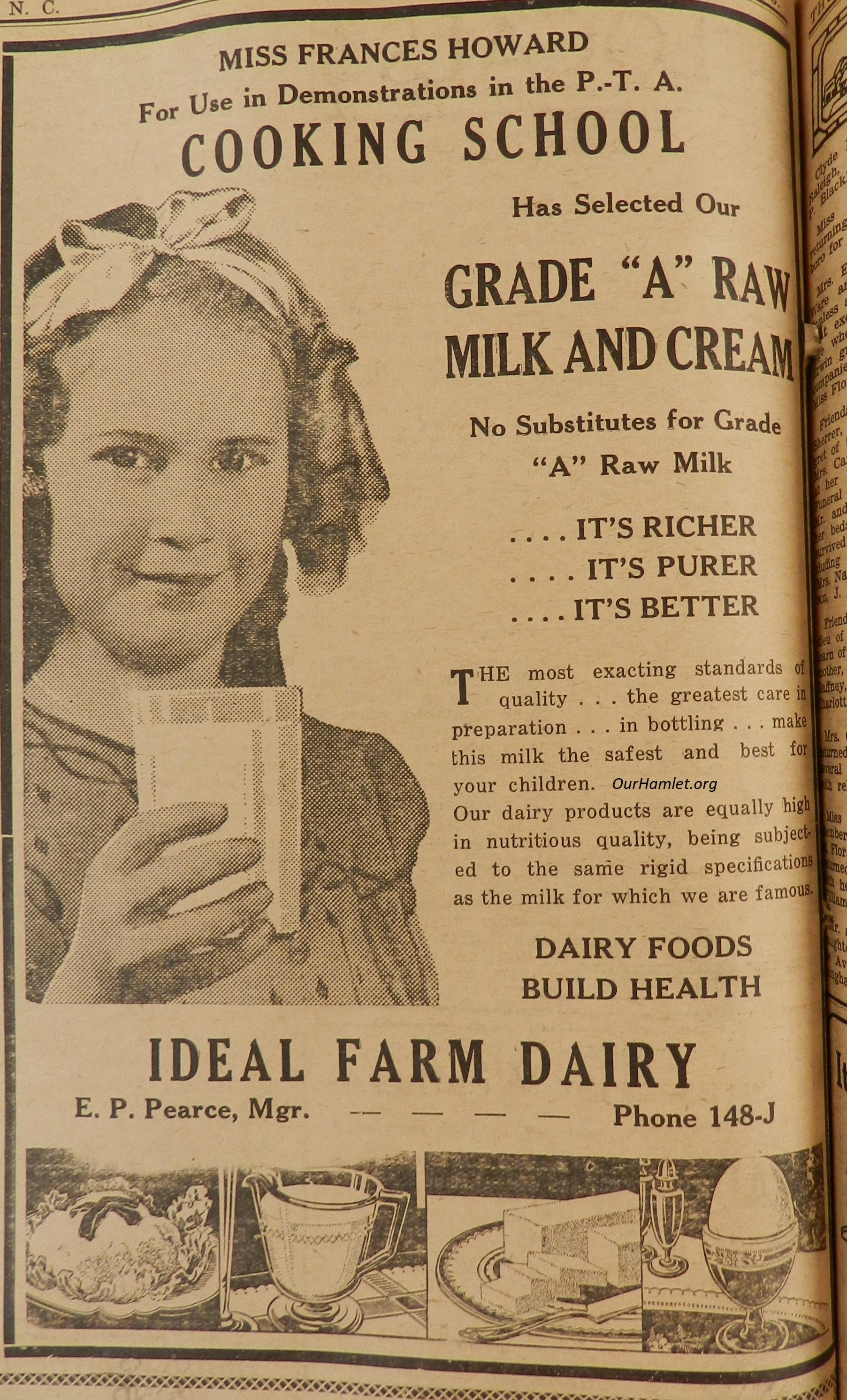 1933 Ideal Farm diary - Cooking School OH.jpg