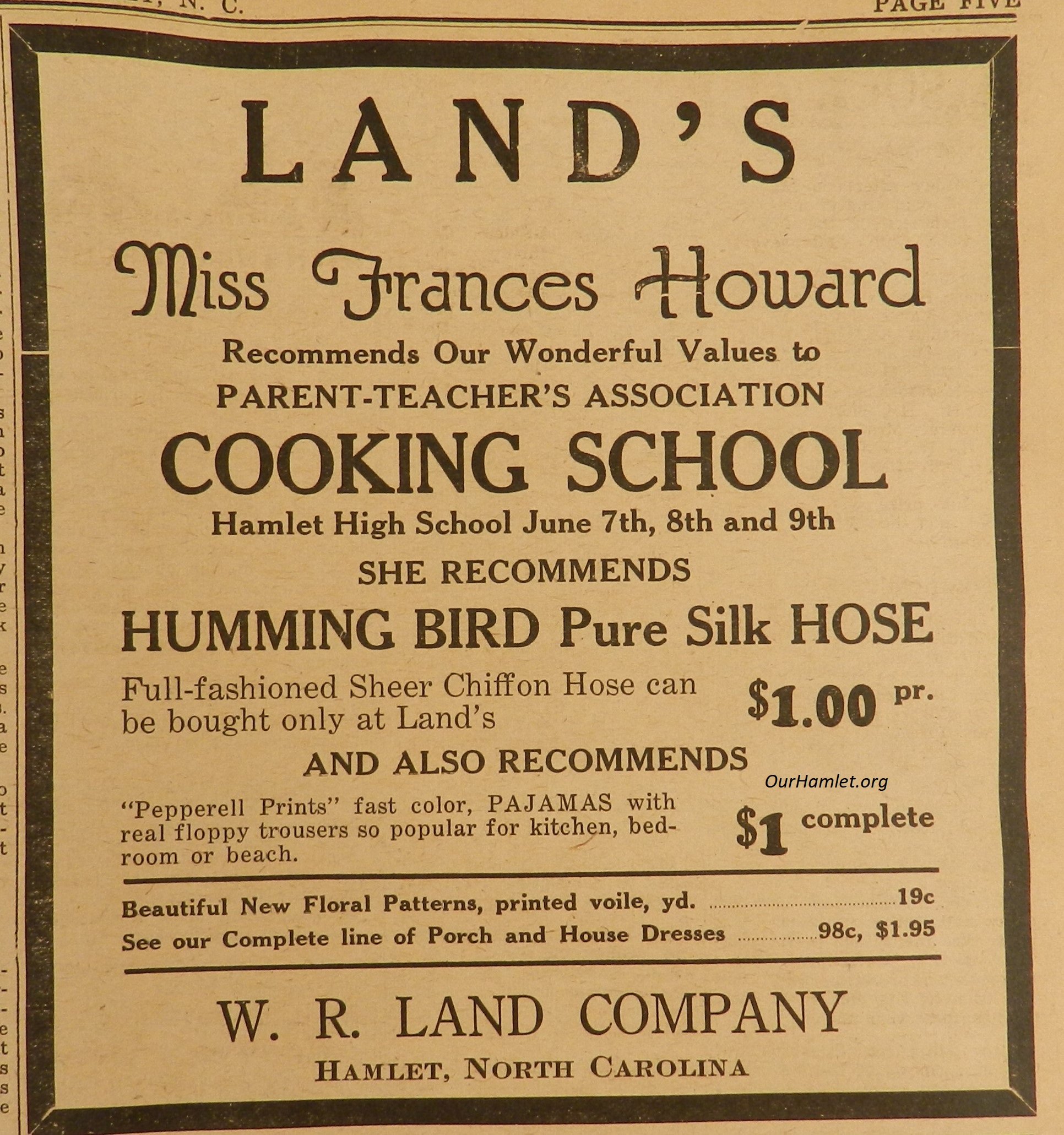 1933 W R Land - Cooking School OH.jpg