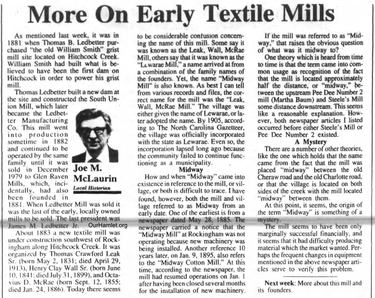 Joe McLaurin More on Early Textile Mils OH.jpg