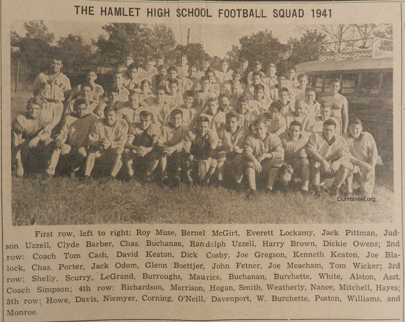 1941 HHS Football team b OH.jpg
